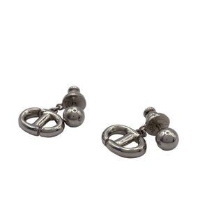 Auth DIOR/ChristianDior - Silver Earrings